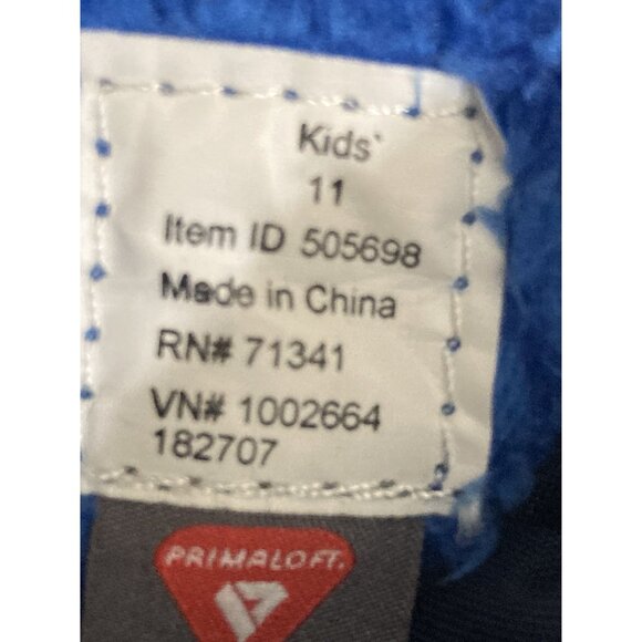 L.L.Bean Kids Size 11 Navy Faux Fur Lining Primaloft Insulation Winter Boots - Picture 7 of 7